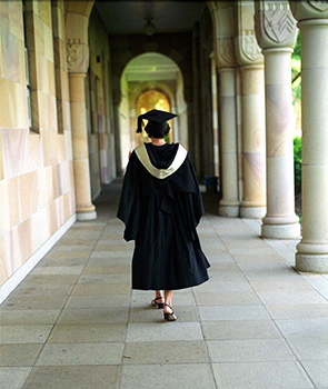 Graduate in Gown